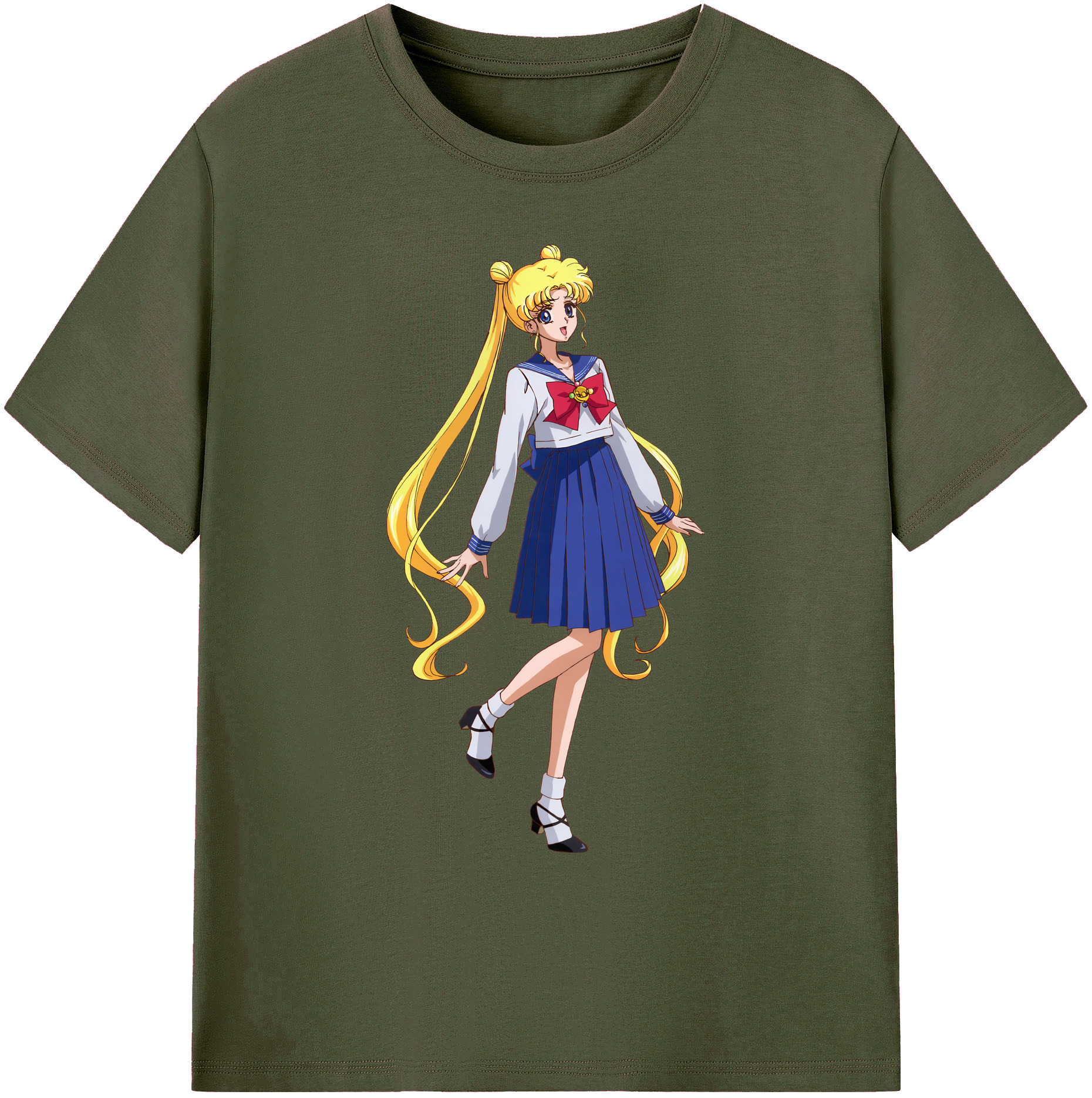 （画像用） 美少女戦士セーラームーン 愛野 美奈子 あいの みなこ Sailor Moon Aino Minako 綿100％ メンズ半袖Tシャツ｜肌触りやわらか＆通気性